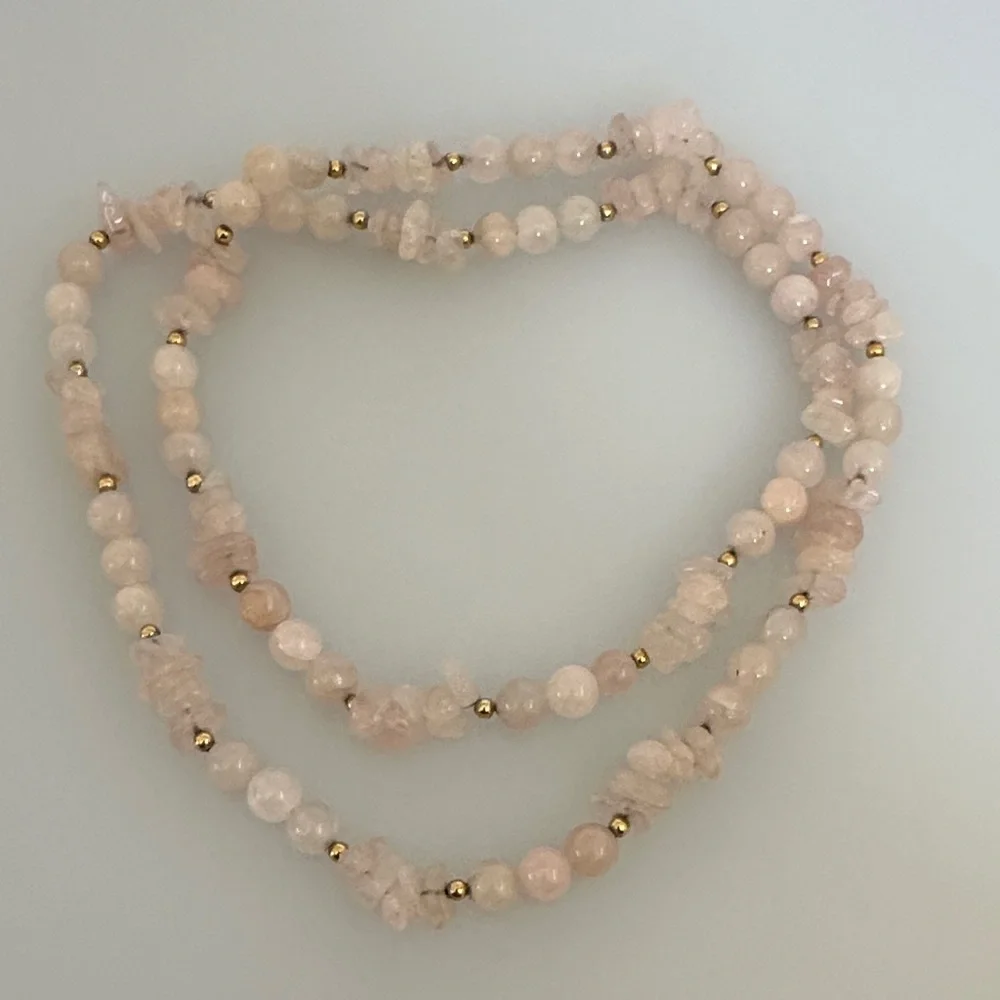 JADE Pink Beaded Necklace